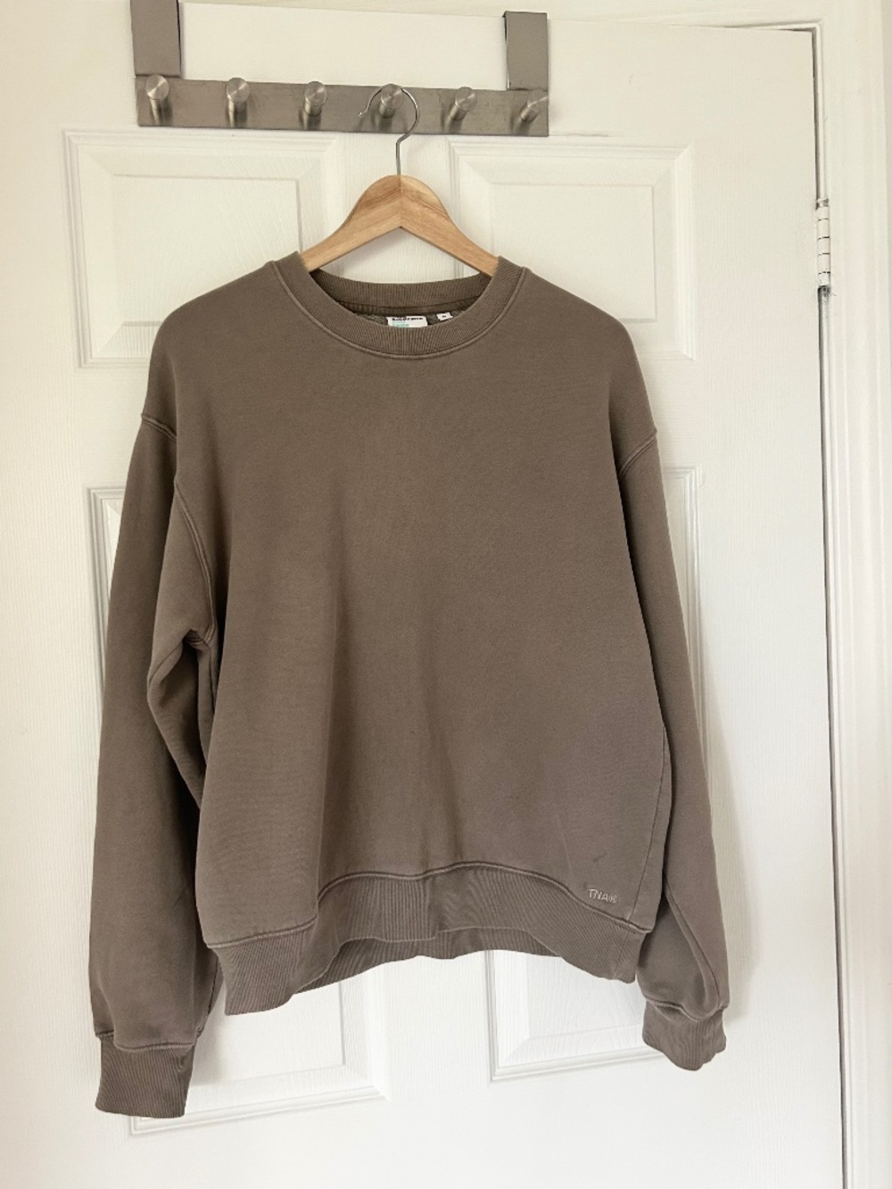 Aritzia TNA Taupe Sweatfleece Cozy Fleece Perfect Fit - size M